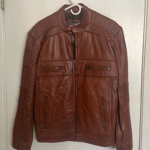 Brown Leather Jacket (Never Used)
